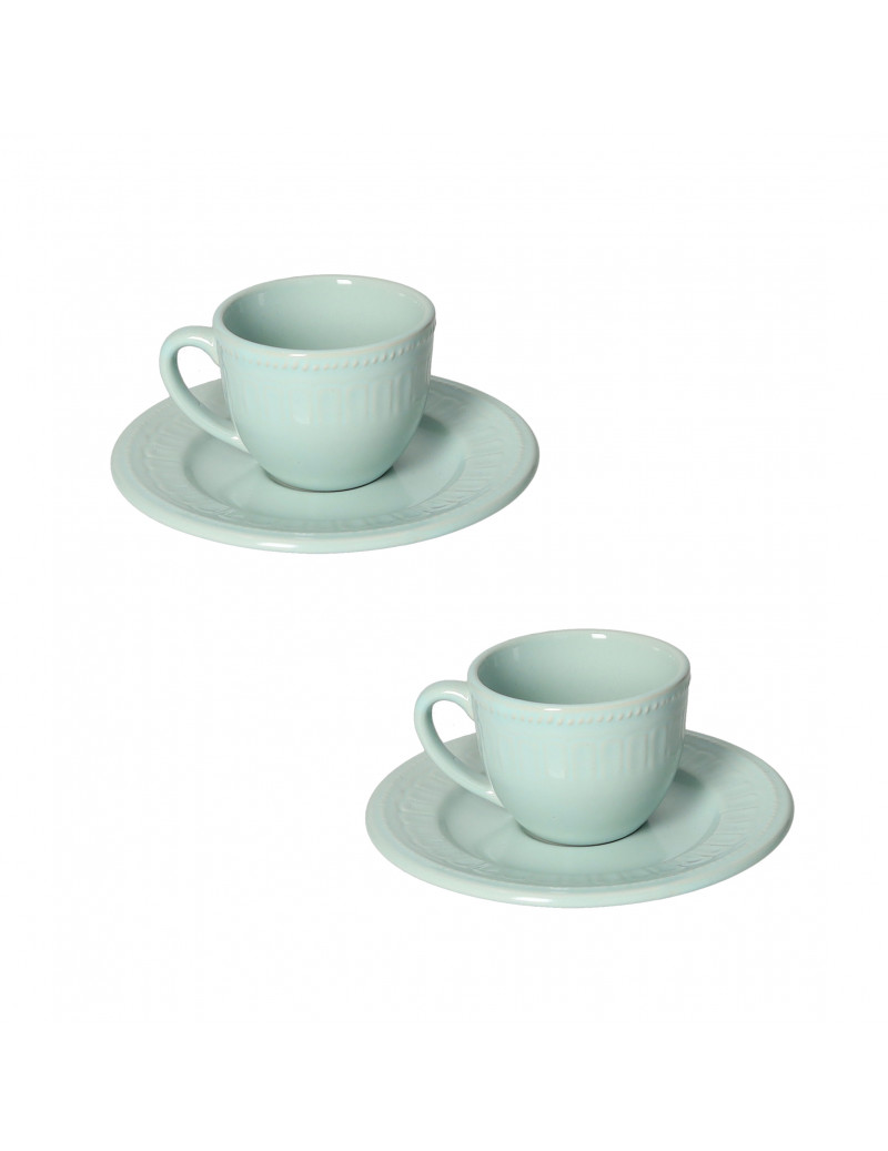 Brandani TAZZINA CAFFE SENZATEMPO TIFFANY SET 2 PZ STONEWARE