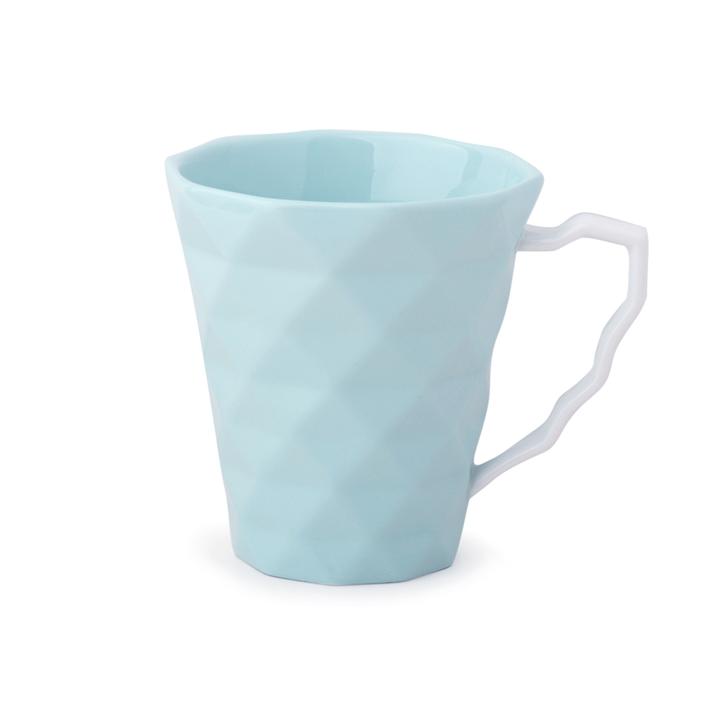 HERVIT SET 2 TAZZE MUG PORC.ACQUA DIA.9X10CM