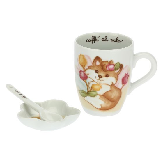 THUN Set mug, poggiabustina e cucchiaino Grace