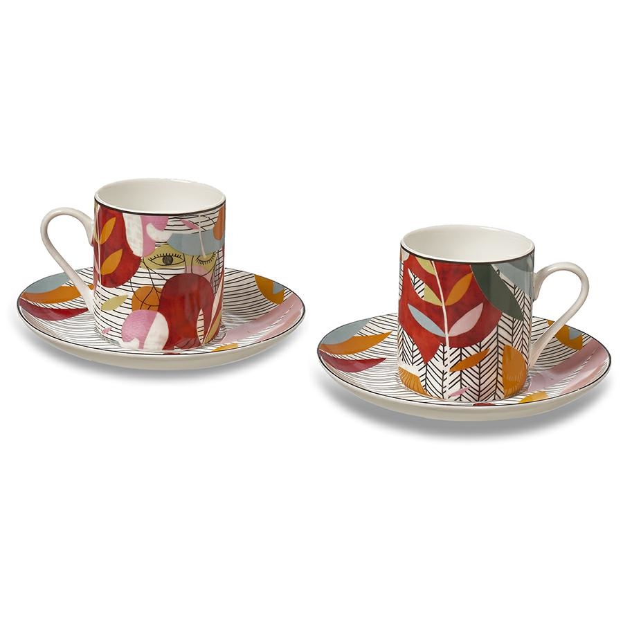 Set 6pz - Tazzine caffè Mix & Match, multicolore - Henriette - Acquista su  Ventis.